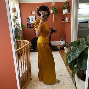 ASOS gold satin jumpsuit, US size 4.